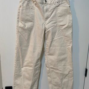 d. jeans Cream Flare & Wide Leg Jeans
